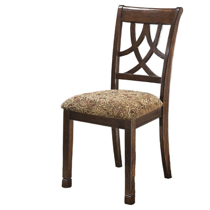 Classic Side Chair with Patterned Upholstery