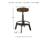 Torjin Swivel Stool (2/CN)