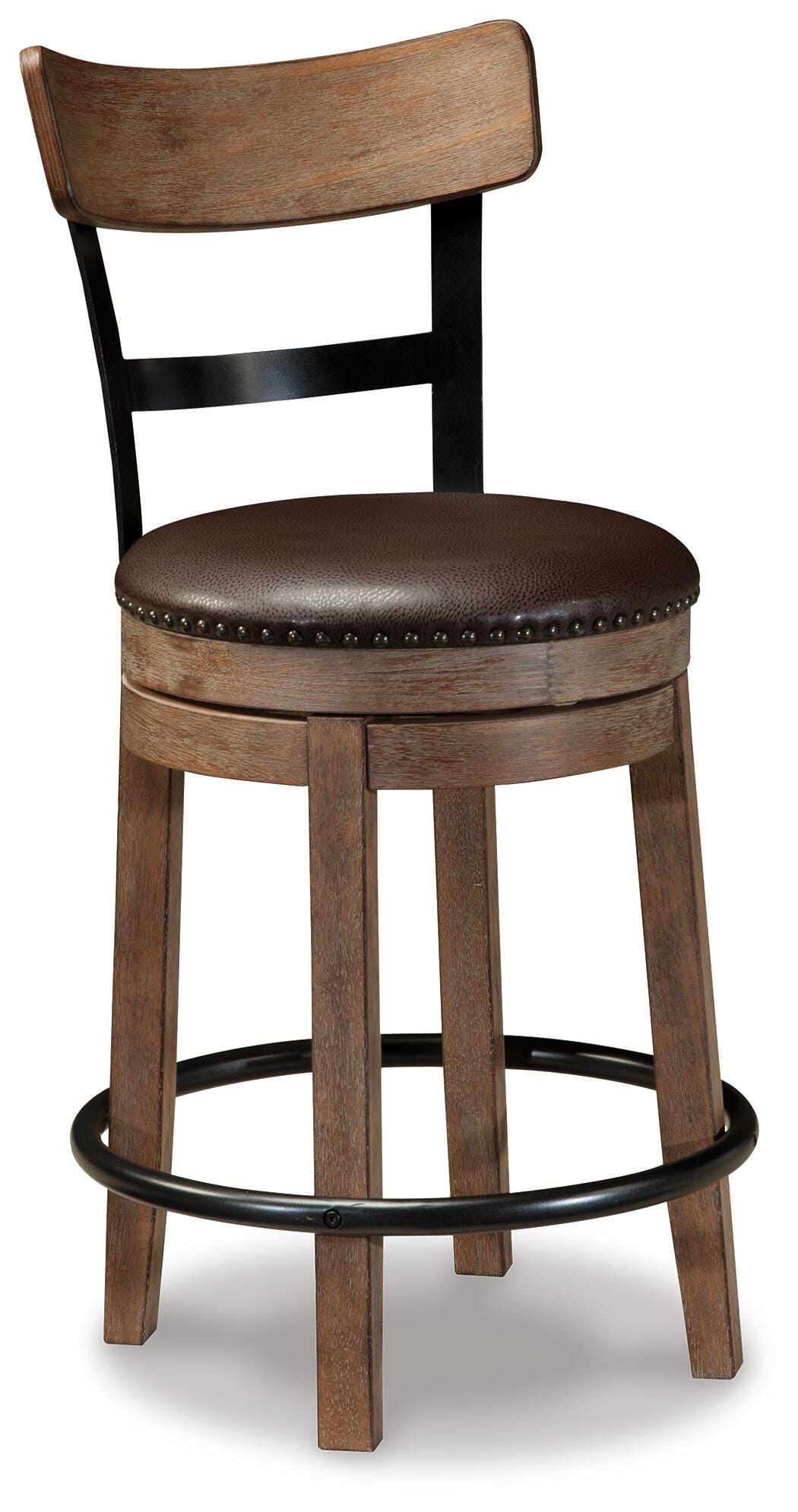Pinnadel Upholstered Swivel Barstool (Counter Height) (1/CN)