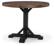 Valebeck Counter Height Dining Table and 6 Barstools
