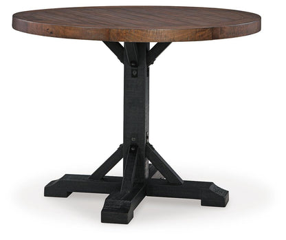 Valebeck Counter Height Dining Table and 6 Barstools