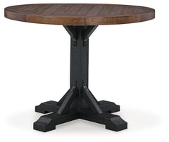 Valebeck Counter Height Dining Table and 6 Barstools