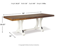 Valebeck Rectangular Dining Room Table