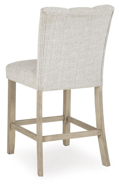Karmenton Upholstered Barstool (2/CN)