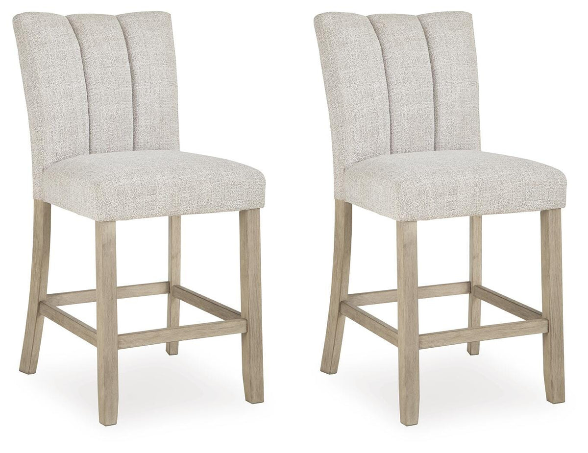 Karmenton Upholstered Barstool (2/CN)