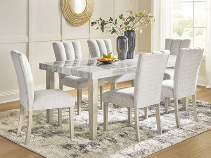 Karmenton 7PC Dining Set Package + FREE 6'-3" x 9'-6" Rug & 5PC Accessory Set