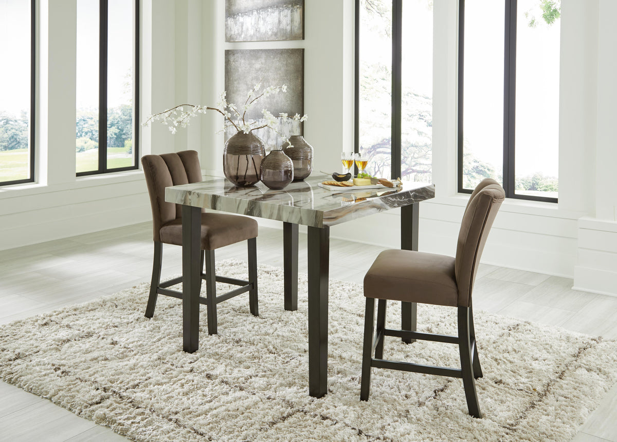 Jazmore Counter Height Dining Table and 2 Barstools