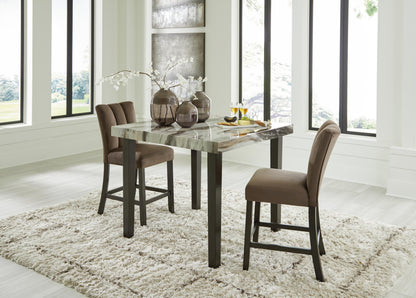 Jazmore Counter Height Dining Table and 2 Barstools