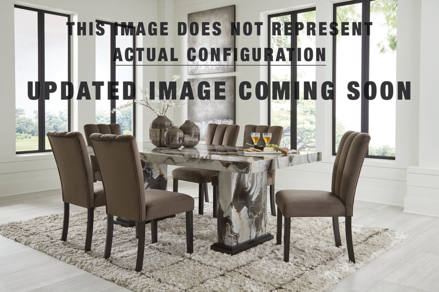 Jeshina Dining Table and 8 Chairs