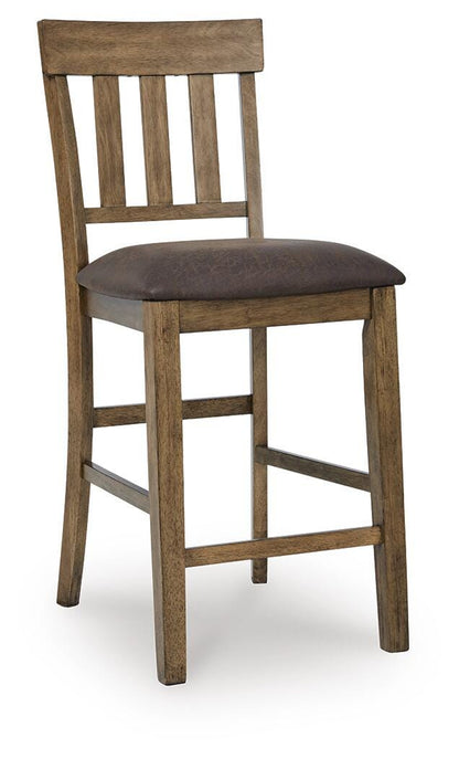 Urbinforte Counter Height Dining Table and 4 Barstools