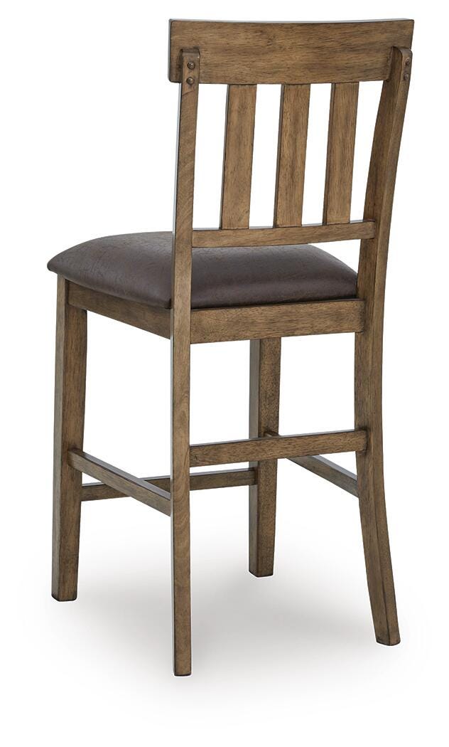 Urbinforte Counter Height Dining Table and 4 Barstools