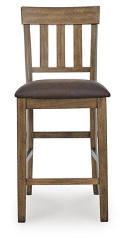 Urbinforte Counter Height Dining Table and 4 Barstools