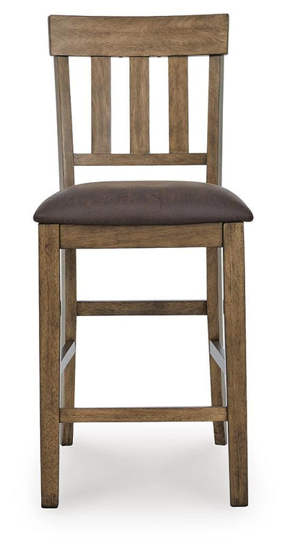 Urbinforte Counter Height Dining Table and 4 Barstools