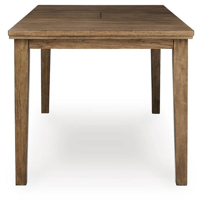 Urbinforte Counter Height Dining Table and 4 Barstools