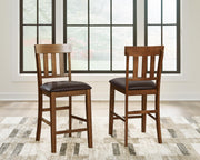Ralene Counter Height Dining Table and 4 Barstools