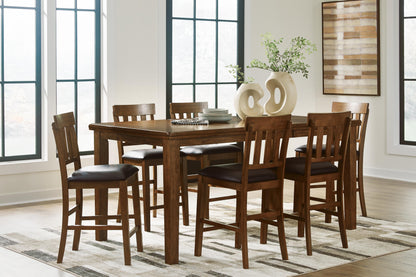 Ralene Counter Height Dining Table and 6 Barstools