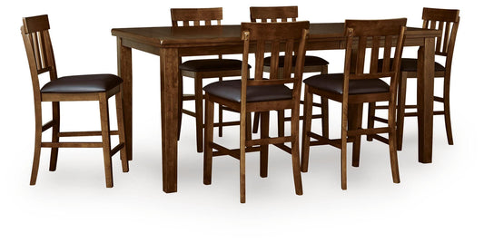 Ralene Counter Height Dining Table and 6 Barstools