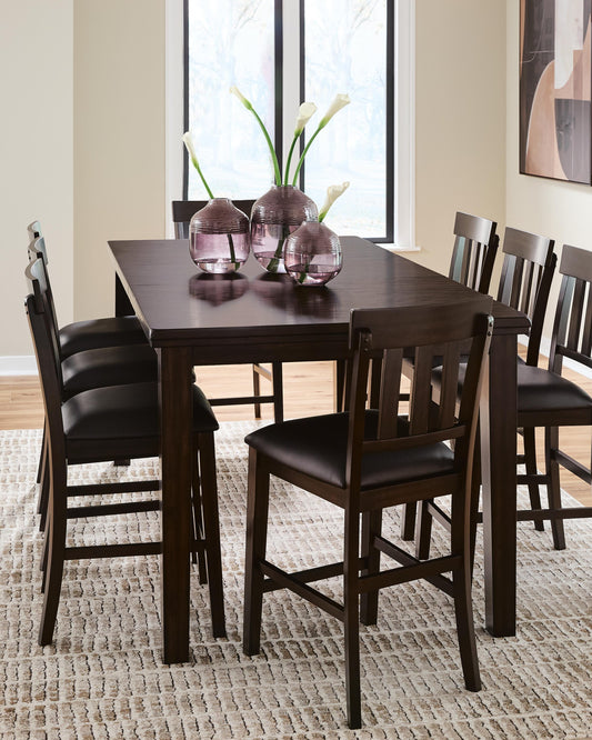 Haddigan Counter Height Dining Table and 6 Barstools