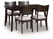 Dantenton Dining Room Table Set (5/CN)
