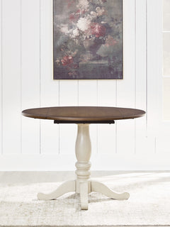 Mellintine Round DRM Drop Leaf Table
