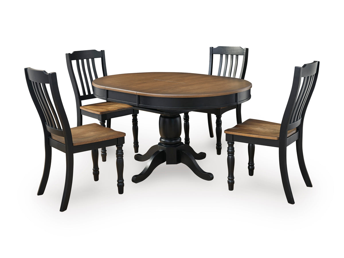 Loganeer Extension Table 5PC Dining Set