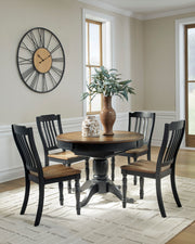 Loganeer Extension Table 5PC Dining Set