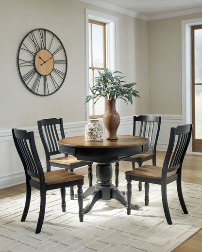 Loganeer Extension Table 5PC Dining Set