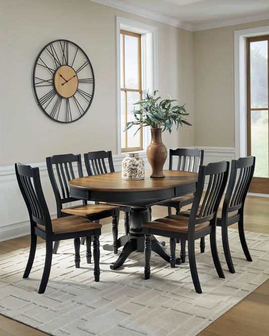 Loganeer Extension Table 7PC Dining Set