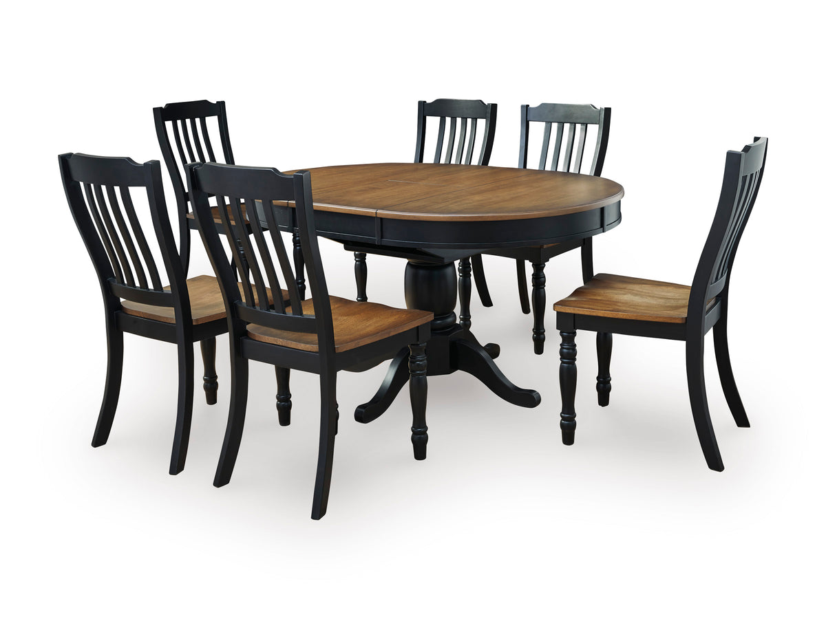 Loganeer Extension Table 7PC Dining Set