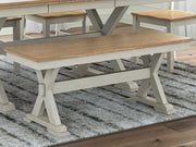 Wildenauer & Purlaney 6PC Dining Table Set w/ Bench