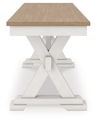 Purlaney 6PC Dining Set with 4 Chairs & Bench