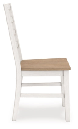 Purlaney 6PC Dining Set with 4 Chairs & Bench