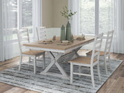 Purlaney Dining Table and 4 Chairs