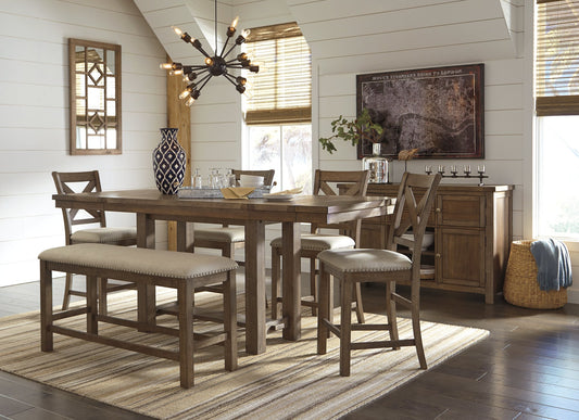 Moriville Counter Height 6PC Dining Table Set