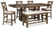 Moriville Counter Height 6PC Dining Table Set