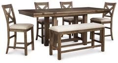 Moriville Counter Height 6PC Dining Table Set