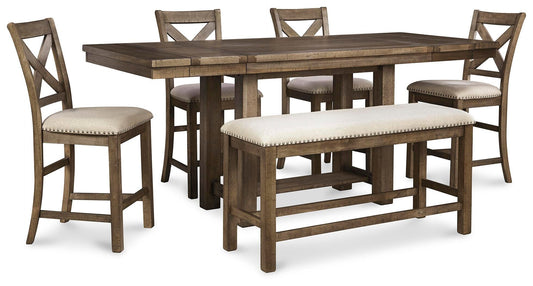 Moriville Counter Height 6PC Dining Table Set