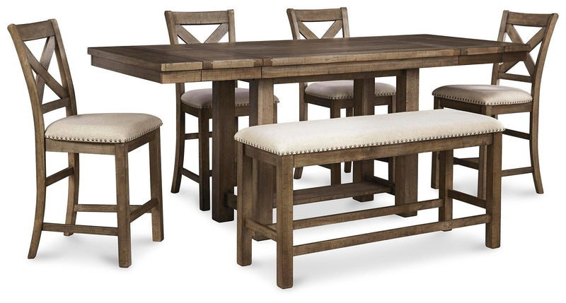Moriville Counter Height 6PC Dining Table Set
