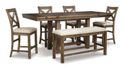 Moriville Counter Height 6PC Dining Table Set