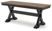 Wildenauer & Purlaney 6PC Dining Table Set w/ Bench