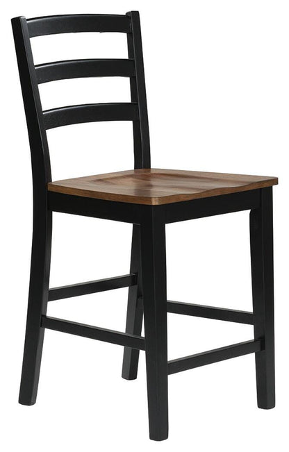 Wildenauer Counter Height Extension Dining Table and 4 Barstools
