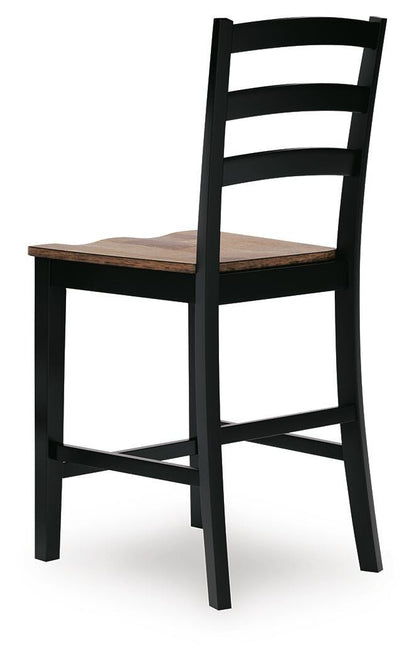 Wildenauer Counter Height Extension Dining Table and 4 Barstools