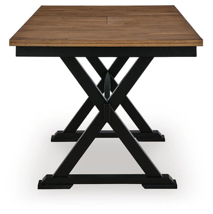 Wildenauer Counter Height Extension Dining Table and 4 Barstools
