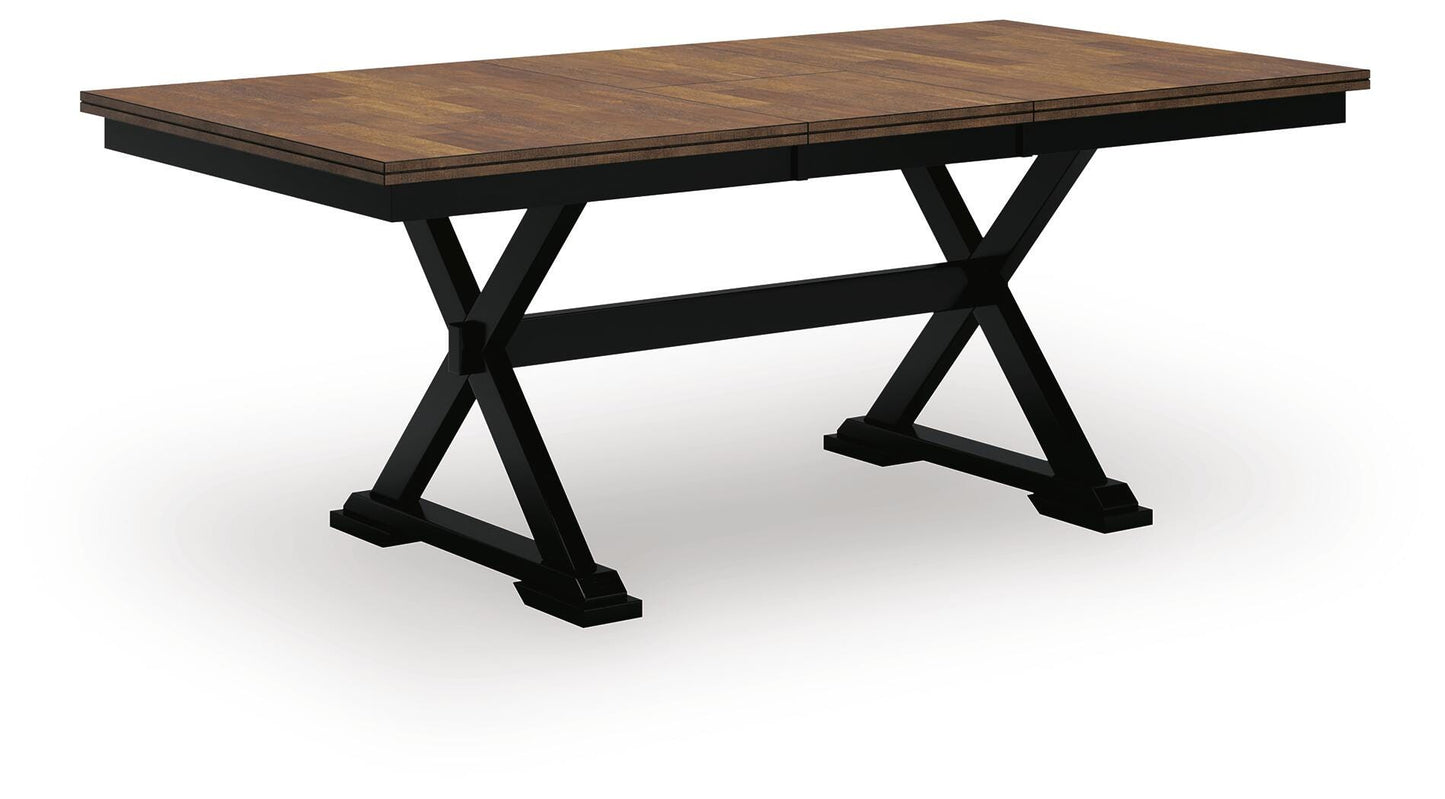Wildenauer & Purlaney 6PC Dining Table Set w/ Bench
