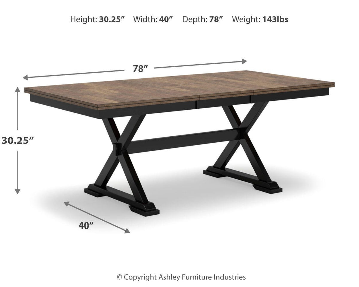 Wildenauer RECT Dining Room EXT Table