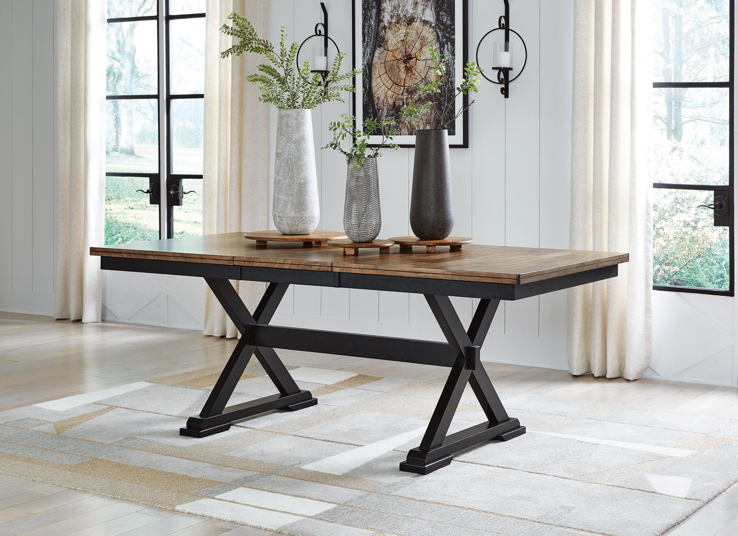 Wildenauer & Purlaney 6PC Dining Table Set w/ Bench