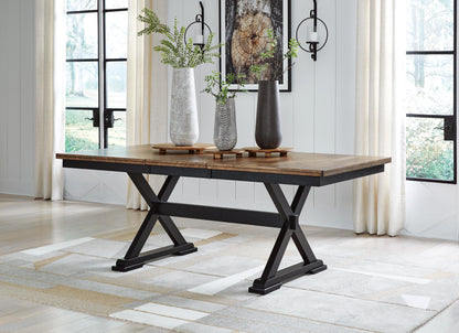 Wildenauer & Purlaney 6PC Dining Table Set w/ Bench