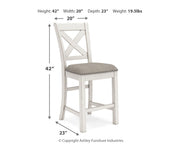 Robbinsdale Counter Height Dining Table and 4 Barstools