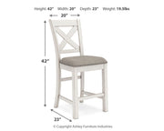 Robbinsdale Counter Height Dining Table and 8 Barstools