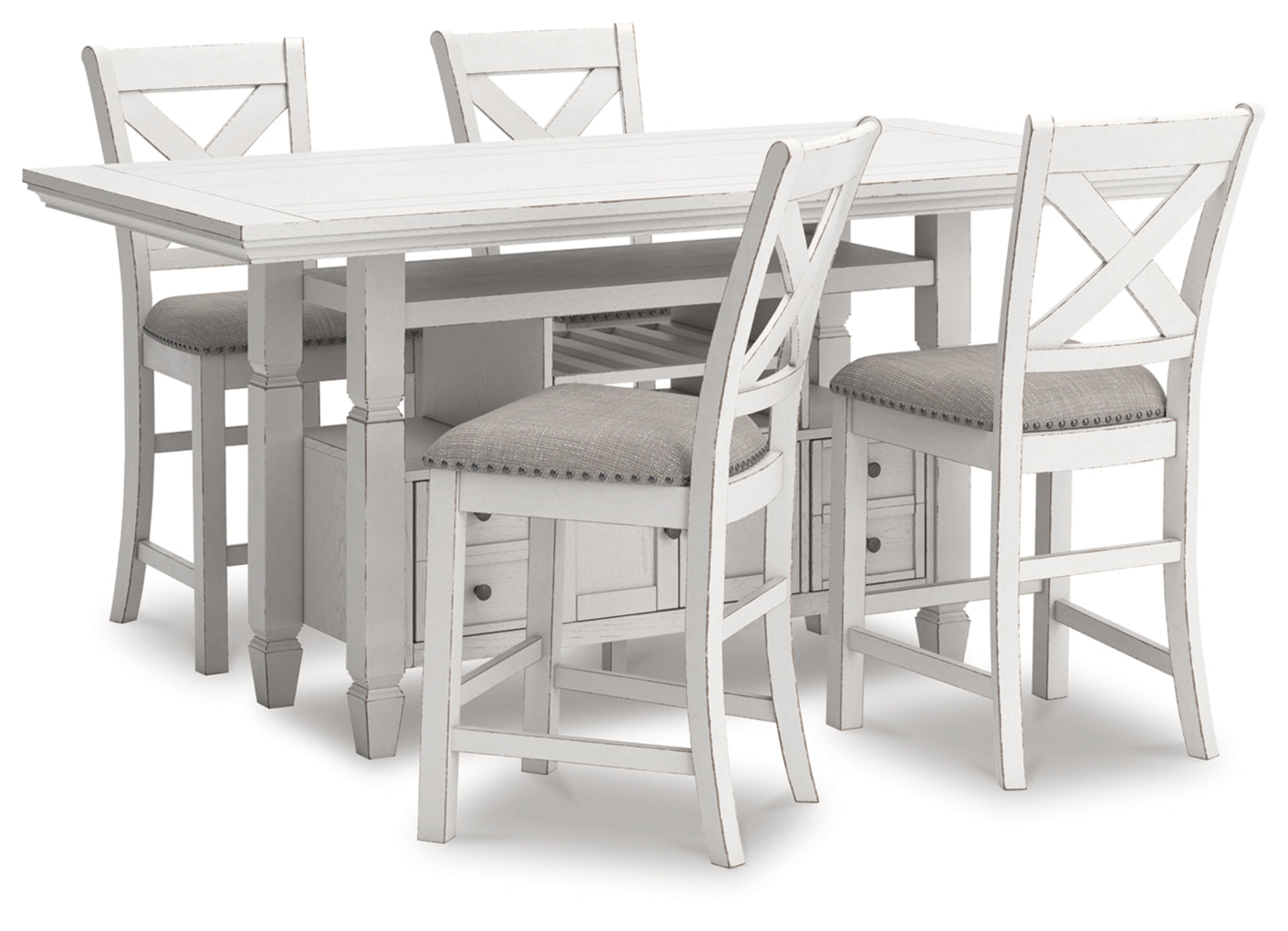 Robbinsdale Counter Height Dining Table and 4 Barstools